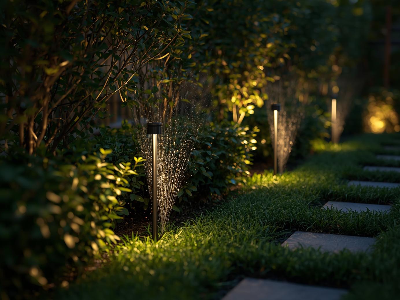 Smart garden lighting and irrigation system